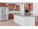 Modern kitchen with stainless steel appliances and granite counters, perfect for cooking and entertaining at 2922 Crest Dr, Kissimmee, FL 34744