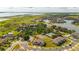 Aerial view of a beautiful home in a community featuring green spaces, lake, and recreation areas at 3575 Landing Net Dr, Kissimmee, FL 34746