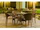 Outdoor patio offers multiple tables and chairs for lounging at night at 5245 W Irlo Bronson Memorial Hwy # 148, Kissimmee, FL 34746