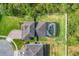 Aerial view of the property showcasing the screened-in pool and large backyard at 6080 Fender Ct, Orlando, FL 32837