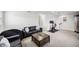Upstairs bonus room features more seating and a workout space at 6080 Fender Ct, Orlando, FL 32837