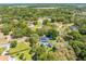 Expansive aerial view showcasing a beautiful home with a pool nestled amongst lush greenery at 6464 Timberwind Pl, Orlando, FL 32818