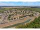 An aerial view shows homes with screened pools and pond, outlined in red at 8571 La Isla Dr, Kissimmee, FL 34747