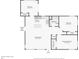 Detailed floor plan with dimensions of the home's layout, including bedrooms and living spaces at 918 Louise Ln, Deland, FL 32720