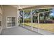 View of spacious backyard from the screened-in patio at 101 Majestic Forest Run, Sanford, FL 32771