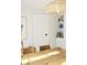 Dining area featuring a light fixture, artwork, and shelving in an open space concept at 1012 N Shine Ave, Orlando, FL 32803