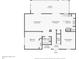 Layout of the first floor that includes a lanai, living room, dining room, kitchen, and bedroom at 102 Royalty Cir, Sanford, FL 32771
