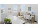 Bright bedroom with neutral tones, work space, two windows, and white furniture at 1850 Treasure Cv, Celebration, FL 34747