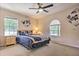 Inviting bedroom featuring a comfortable bed, ample natural light, and stylish furnishings at 214 Tupelo Cir, Davenport, FL 33897