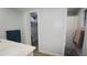 Bathroom displaying storage, a vanity and a shower with decorative curtain at 2618 Brookside Cir, Mount Dora, FL 32757