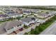 Aerial shot of residential area showing varied home styles and well-manicured lawns in a suburban setting at 2702 Giardino Loop, Kissimmee, FL 34741