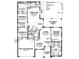 Detailed floor plan showcasing layout of bedrooms, kitchen, living areas, and garage at 4301 Mohawk Ct, St Cloud, FL 34772