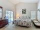 Spacious main bedroom features a sliding glass door and ensuite bathroom at 4413 Chalfont Dr, Orlando, FL 32837
