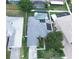 Aerial shot of the house with a large, screened pool in the backyard at 2341 Stone Cross Cir, Orlando, FL 32828