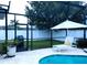 Relaxing poolside view of the screened-in pool and lounge area at 2341 Stone Cross Cir, Orlando, FL 32828