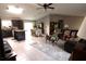 Open concept living area seamlessly connects the kitchen, dining, and living spaces at 3661 Se 131St Pl, Belleview, FL 34420