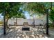 Cozy backyard with a charming stone fire pit surrounded by chairs, ideal for relaxing evenings under the stars at 3738 Crossing Creek Blvd, St Cloud, FL 34772