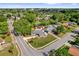 Aerial view of a home nestled among lush greenery in a residential neighborhood at 6824 Chaucer Ln, Orlando, FL 32809