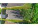 Aerial view showing property lines of the home highlighting the yard's boundaries and size at 707 Stonewyk Way, Kissimmee, FL 34744