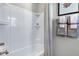 Bathroom featuring a shower and tub combination with a shower curtain at 811 Lake Dell Rd, Dundee, FL 33838