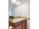 Bathroom vanity with granite countertop, undermount sink, and decorative plant at 8635 Tallfield Ave, Orlando, FL 32832