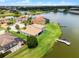 Beautiful home featuring a private dock and manicured lawn on a serene waterfront property at 1110 Terralago Way, Kissimmee, FL 34746