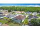 Beautiful aerial view of homes featuring backyard pools and lush landscaping in a vibrant neighborhood at 12445 Bohannon Blvd, Orlando, FL 32824