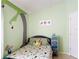 Cozy bedroom with whimsical tree mural, creating a playful and inviting space at 12445 Bohannon Blvd, Orlando, FL 32824