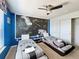 Star Wars themed bedroom featuring twin beds, themed decor, and a ceiling fan at 1614 Lima Ave, Kissimmee, FL 34747