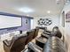Home theater setup with large screen, projector, and comfortable reclining chairs at 1614 Lima Ave, Kissimmee, FL 34747