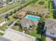 Overhead shot of community pool, playground, and clubhouse at 2462 Sweet Viburnum Way, Ocoee, FL 34761