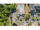 Aerial view of the community clubhouse and resort pool at 3175 Feltrim Pl # 101, Kissimmee, FL 34747