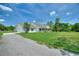 White single-story home with a covered front porch, set on a spacious lot with a long driveway at 3440 La Salle Ave, St Cloud, FL 34772