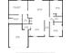 Detailed floor plan showcasing the layout and dimensions of each room in the home at 454 Eagle Dr, Kissimmee, FL 34759