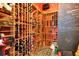 Unique wine cellar with custom wood racking and patterned tile flooring, perfect for wine enthusiasts at 6761 Valhalla Way, Windermere, FL 34786