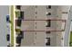 Aerial view showcasing rooftop and landscaping, highlighted with a red outline at 14416 Orchid Island Dr, Orlando, FL 32827