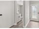 Powder room featuring modern fixtures, and contemporary design elements at 2421 Deermeadow Dr, Apopka, FL 32703