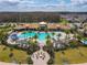 Aerial view of a community pool and outdoor amenity area at 2547 Trielle Ave, Kissimmee, FL 34741