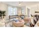 Bright living room with plush furniture, modern decor, and plenty of natural light from large windows at 2970 Protagonist St, Kissimmee, FL 34746