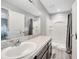 Bathroom featuring great vanity with counterspace, shower, and great lighting at 320 Southern Winds Blvd, Deland, FL 32720