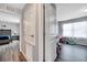 Comfortable bedroom with gray walls offers updated flooring at 320 Southern Winds Blvd, Deland, FL 32720