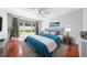 Spacious main bedroom with a king bed, contemporary decor, and ample natural light at 3203 Herons Point Cir, Kissimmee, FL 34741