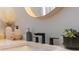 Modern bathroom vanity with decorative accents, sleek faucet, and elegant countertop at 9004 Santorini Dr, Orlando, FL 32827