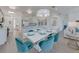 Modern dining area featuring pendant lighting, an open floor plan and modern decor at 2908 Sunset Lakes Blvd, Kissimmee, FL 34747