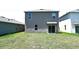 The backyard features a well-maintained lawn, creating a perfect space for outdoor activities and relaxation at 3673 Caspian St, Leesburg, FL 34748