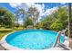Refreshing above-ground pool nestled in the backyard surrounded by mature trees, creating a private retreat at 3720 Edsel Ave, St Cloud, FL 34772