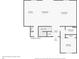 First floor plan showing layout of kitchen, dining room, living room, bathroom, and bedroom at 374 Pine Tree Bridge Trl, St Cloud, FL 34772