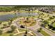 Aerial view of the lakefront community at 3844 Cabo Rojo Dr, St Cloud, FL 34772