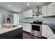 Kitchen featuring stainless steel appliances, white cabinets and granite countertops at 429 Diamond Acres Rd, Davenport, FL 33837