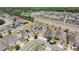 An aerial view of the property and neighborhood, highlighting the landscape, residential layout, and street access at 4804 Marcos Cir, Kissimmee, FL 34758